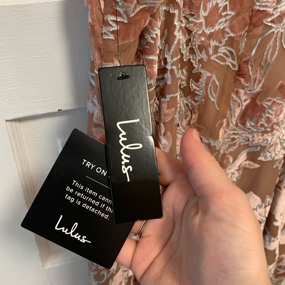 Lulus Midi Velvet Dress - Picture 4 of 4